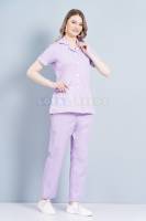 Purple Hospital Scrubs for Women – Plain Cotton, Half Sleeves, Functional Pocket Design Manufacturers, Suppliers in Tamil Nadu