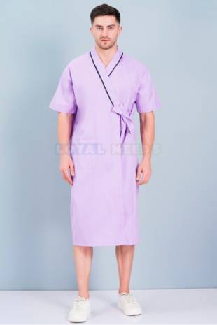 Reusable Patient Dress Set with Snap Button – Cotton-Polyester Blend, Machine Washable, Durable, Made in India