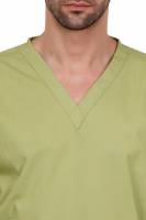 Sage Green Polycotton Scrubs - V Neck, Short Raglan Sleeves, 4 Pockets, Full Elastic Drawstring Pant, Double Stitch Durability, Sizes S-XXXL, 0.51 kg Manufacturers, Suppliers in Tamil Nadu
