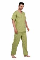 Sage Green Polycotton Scrubs - V Neck, Short Raglan Sleeves, 4 Pockets, Full Elastic Drawstring Pant, Double Stitch Durability, Sizes S-XXXL, 0.51 kg Manufacturers, Suppliers in Tamil Nadu