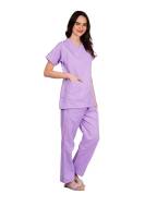 Soft Polycotton Light Lavender Healthcare Uniform Set Manufacturers, Suppliers in Tamil Nadu