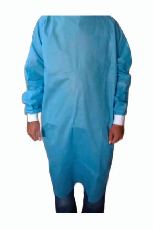 Sterile High-Performance Blue Full Sleeves Gown - Medium Size, Stitched, Non-Woven Pure Polyester, Minimum Order 30 Manufacturers, Suppliers in Dispur