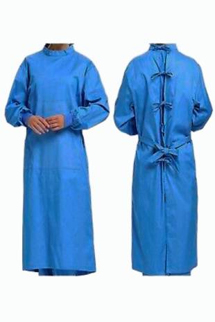 Sterile High-Performance SMS Surgical Gown - Blue, XL Size, Minimum Order 100