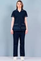 Unisex Nurse Wear – Plain Cotton Design, Collar Neck Manufacturers, Suppliers in Tamil Nadu