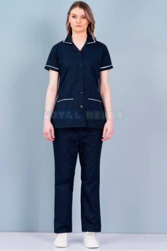 Unisex Nurse Wear – Plain Cotton Design, Collar Neck Manufacturers, Suppliers in Tamil Nadu