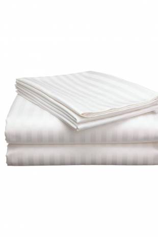 White Hospital Bed Sheet – 60 x 90 Inches, Knitted, Washable Fabric