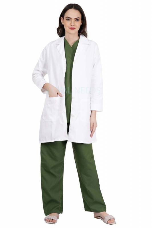 White Nurse Wear – Classic Fit, Full Set-In Sleeves, Custom Polycotton, Twill Coat Material Manufacturers, Suppliers in Dispur