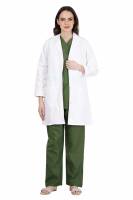 White Nurse Wear – Classic Fit, Full Set-In Sleeves, Custom Polycotton, Twill Coat Material Manufacturers, Suppliers in Tamil Nadu