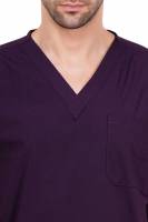 Wine Red Polycotton Scrubs - V Neck, Short Raglan Sleeves, 4 Pockets, Full Elastic Drawstring Pant, Double Stitch Detail, Sizes S-XXXL, 0.51 kg Manufacturers, Suppliers in Tamil Nadu