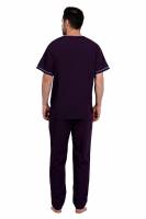 Wine Red and Blue Polycotton Scrubs - V Neck, Short Raglan Sleeves, 6 Pockets, Full Elastic Drawstring Pant, Double Stitch Durability, Sizes S-XXXL, 0.51 kg Manufacturers, Suppliers in Tamil Nadu